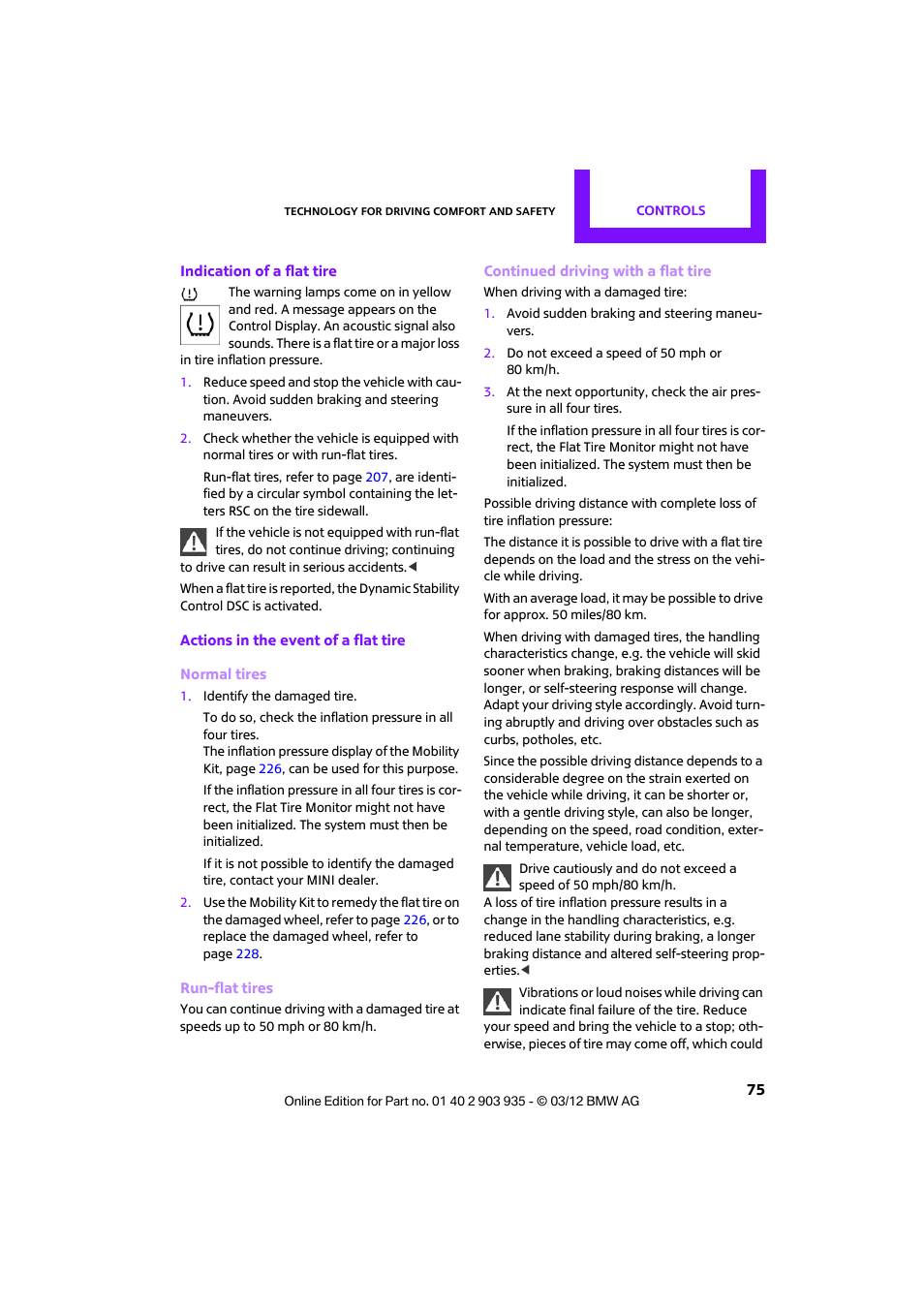 Mini 2012 Clubman User Manual | Page 76 / 269