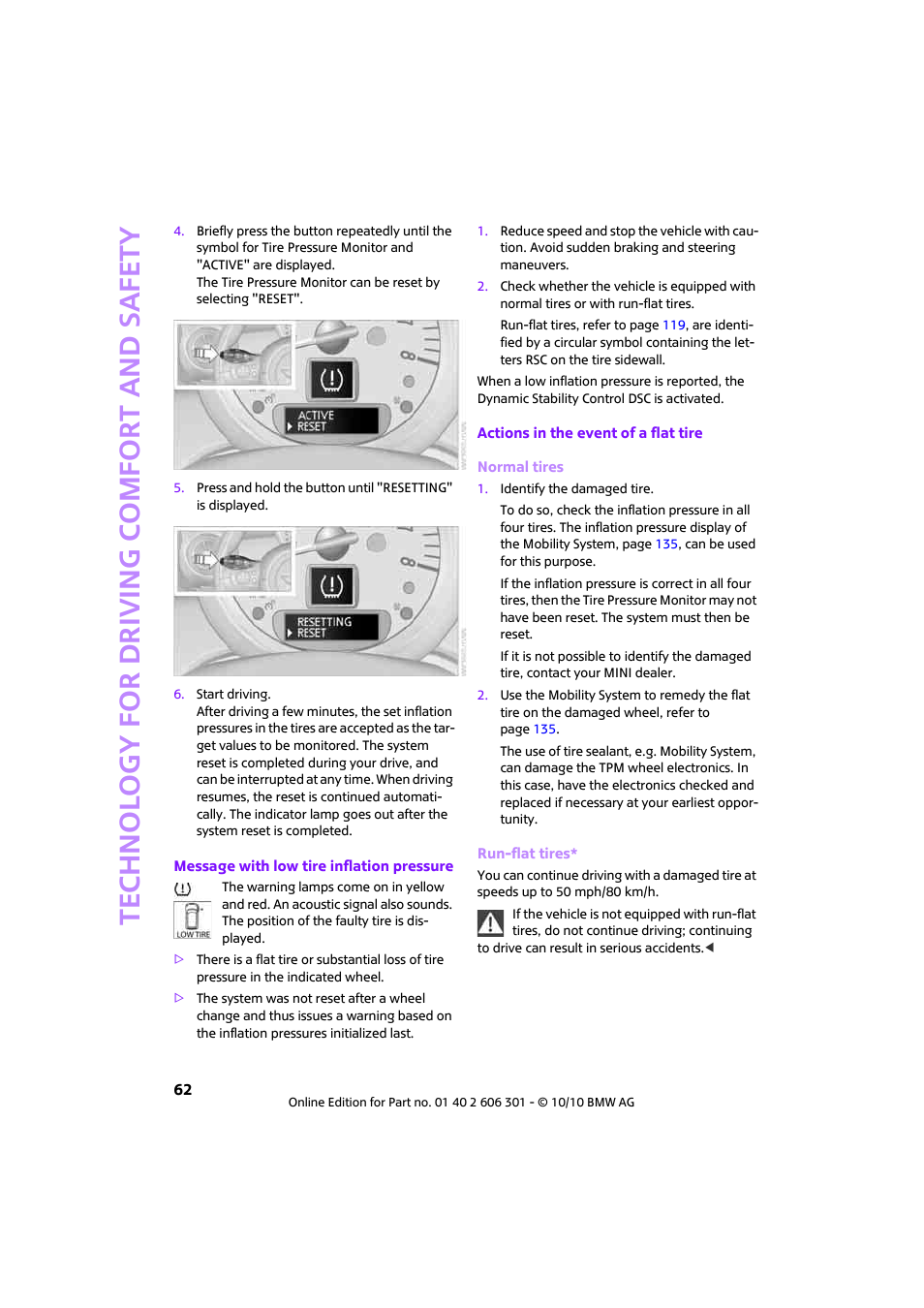 Technology for driving comfort and safety | Mini 2011 Countryman User Manual | Page 64 / 176