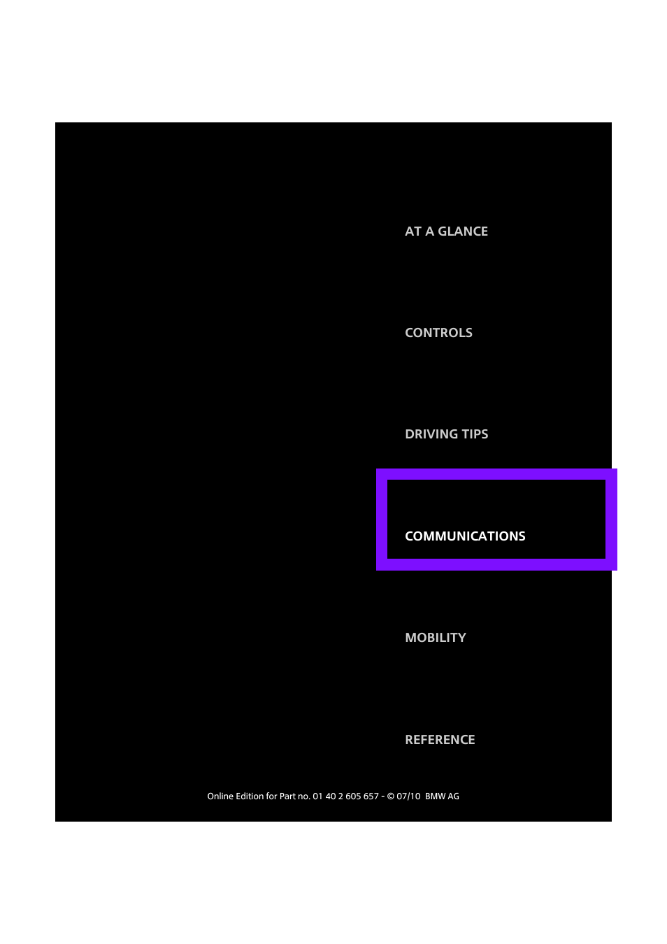 Communications | Mini 2011 Cooper Convertible User Manual | Page 103 / 186