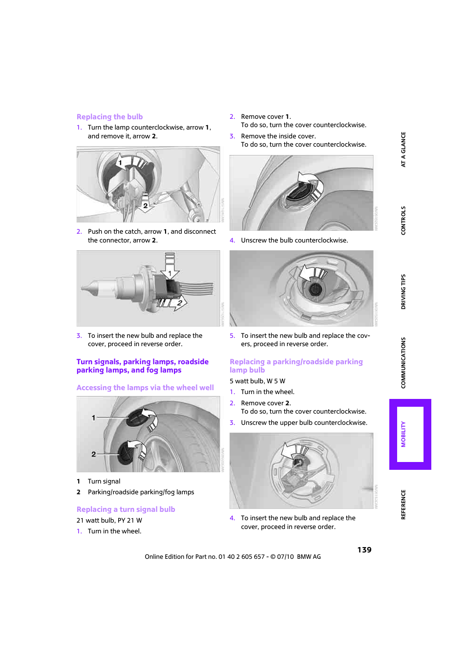Mini 2011 Cooper Convertible User Manual | Page 141 / 186