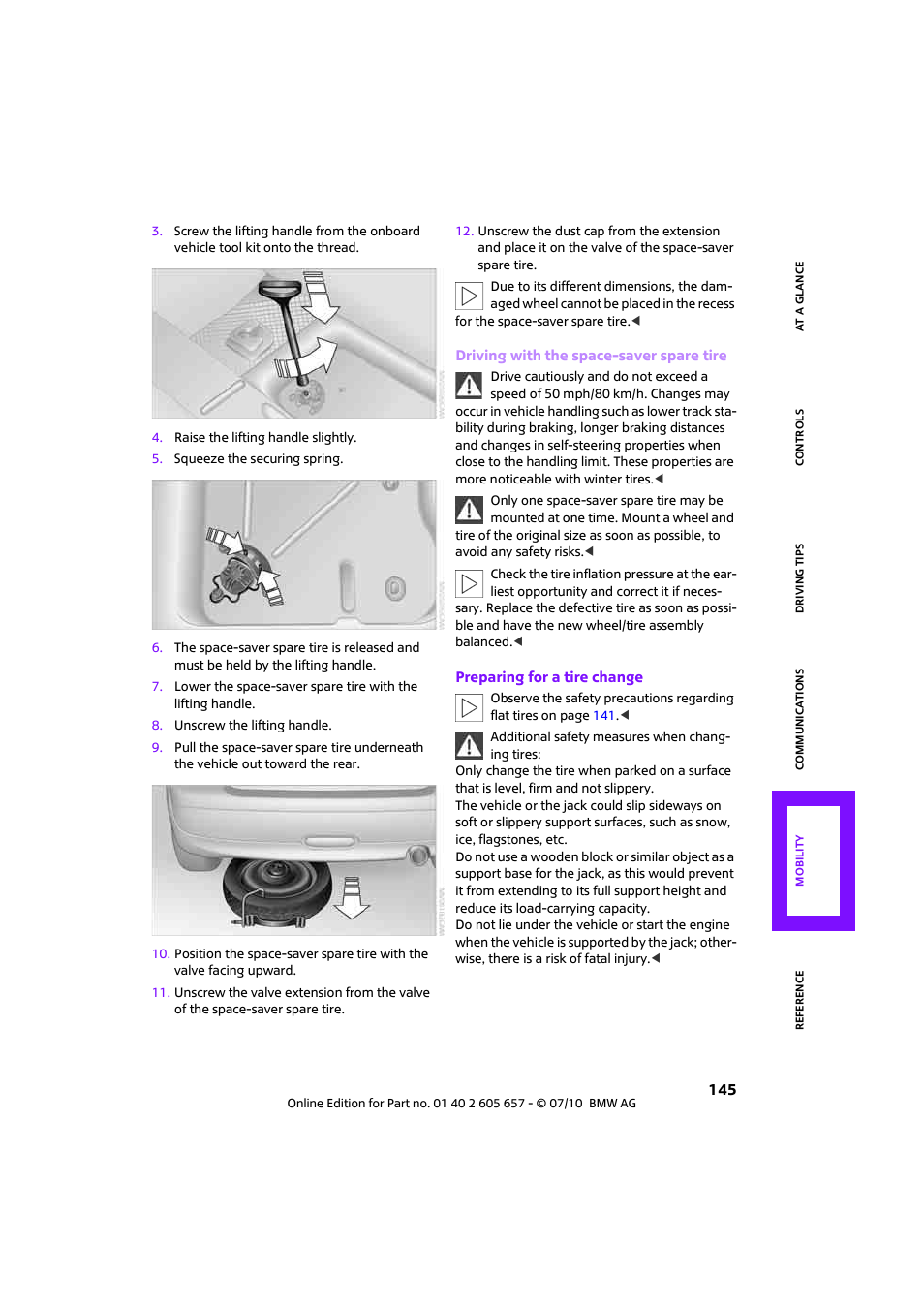 The f | Mini 2011 Cooper Convertible User Manual | Page 147 / 186