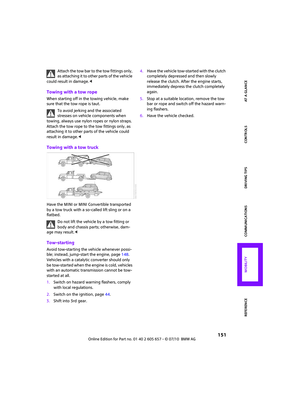 Mini 2011 Cooper Convertible User Manual | Page 153 / 186