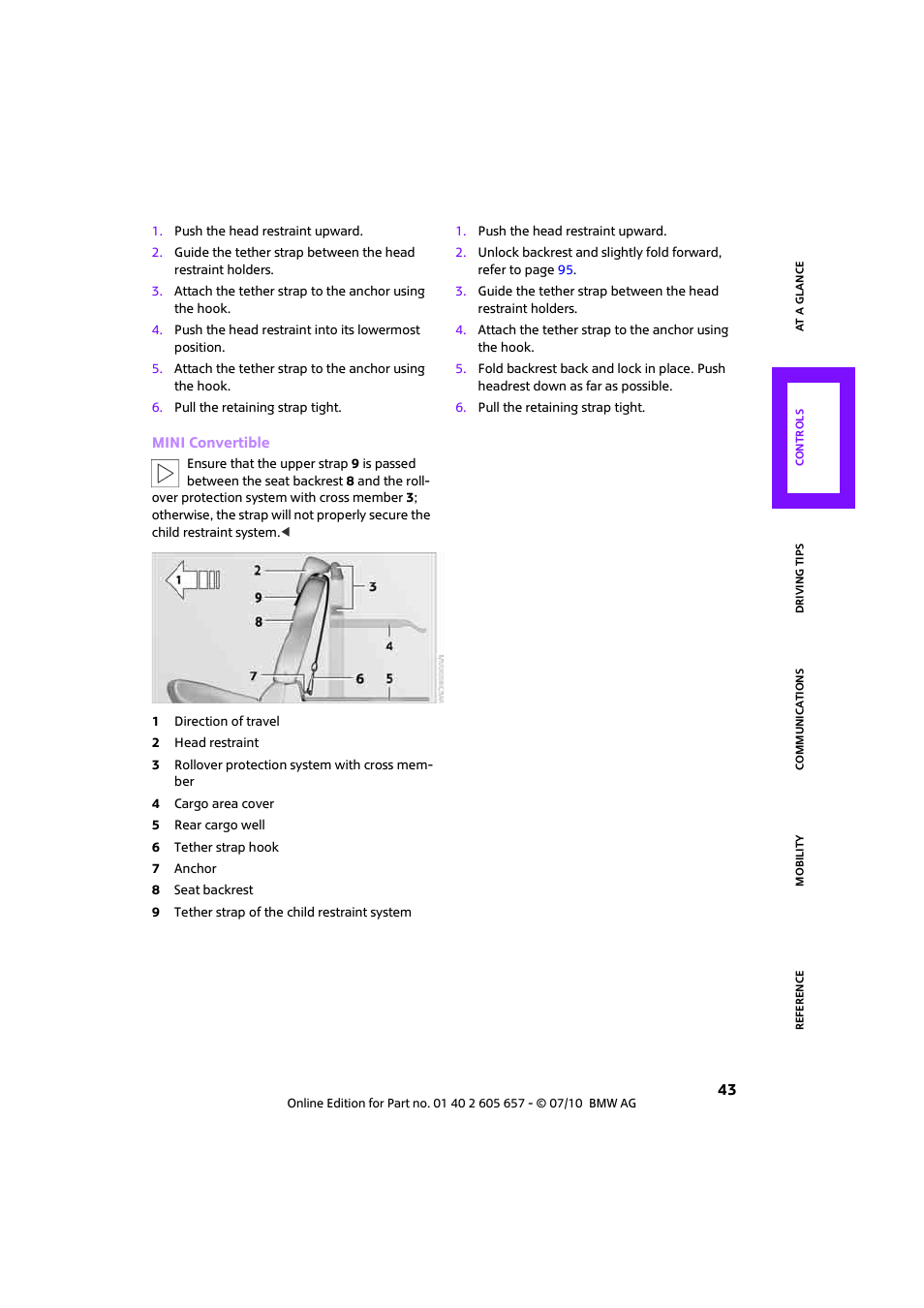 Mini 2011 Cooper Convertible User Manual | Page 45 / 186