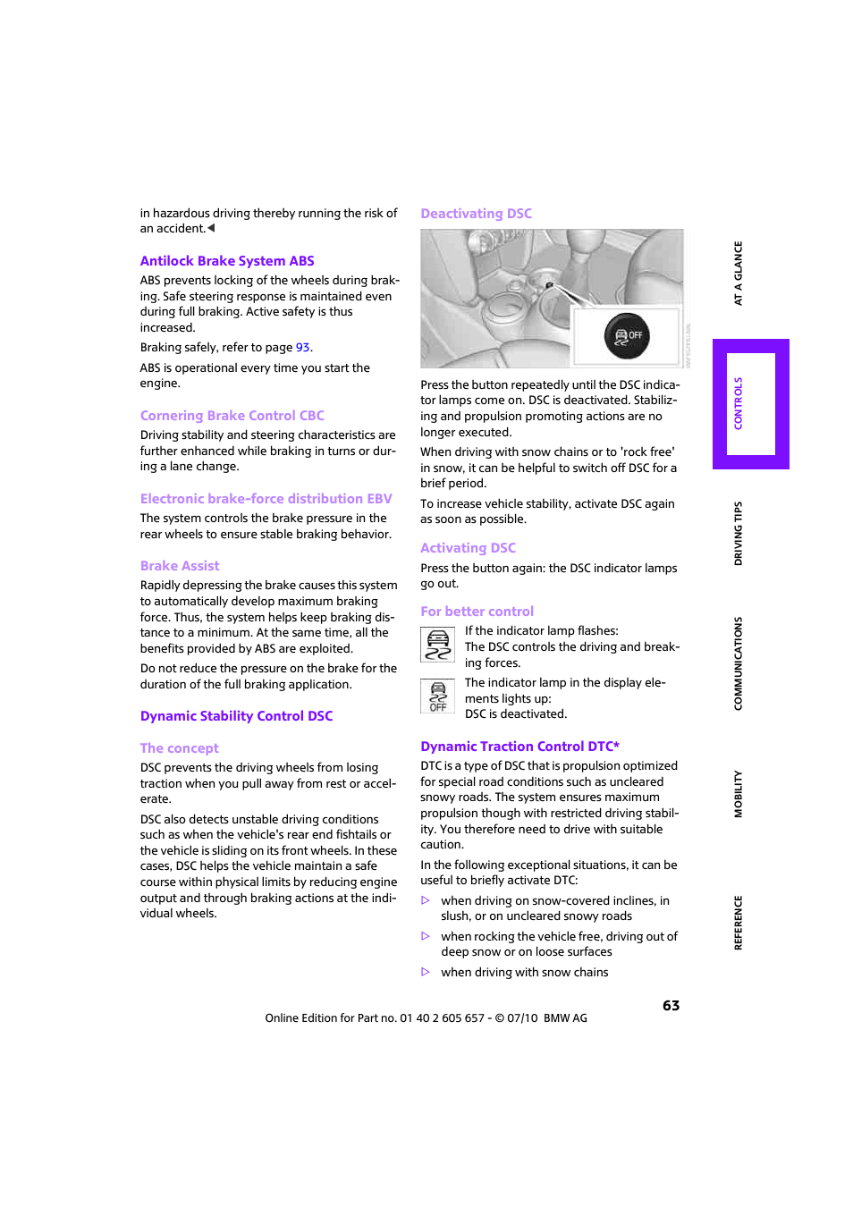 Mini 2011 Cooper Convertible User Manual | Page 65 / 186