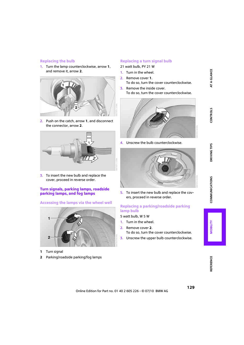 Mini 2011 Clubman User Manual | Page 131 / 172