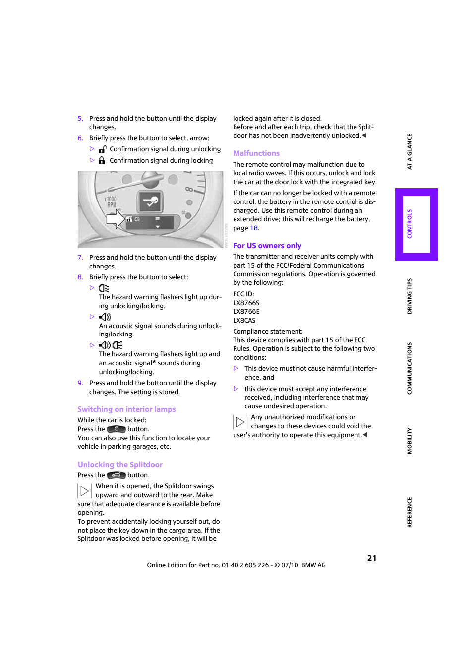 Mini 2011 Clubman User Manual | Page 23 / 172