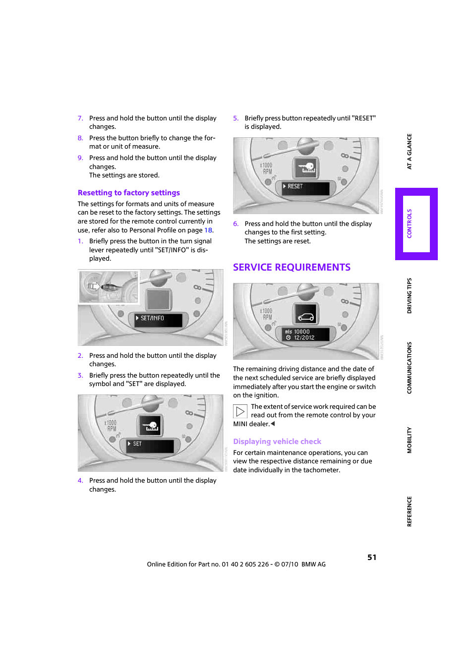 Service requirements | Mini 2011 Clubman User Manual | Page 53 / 172