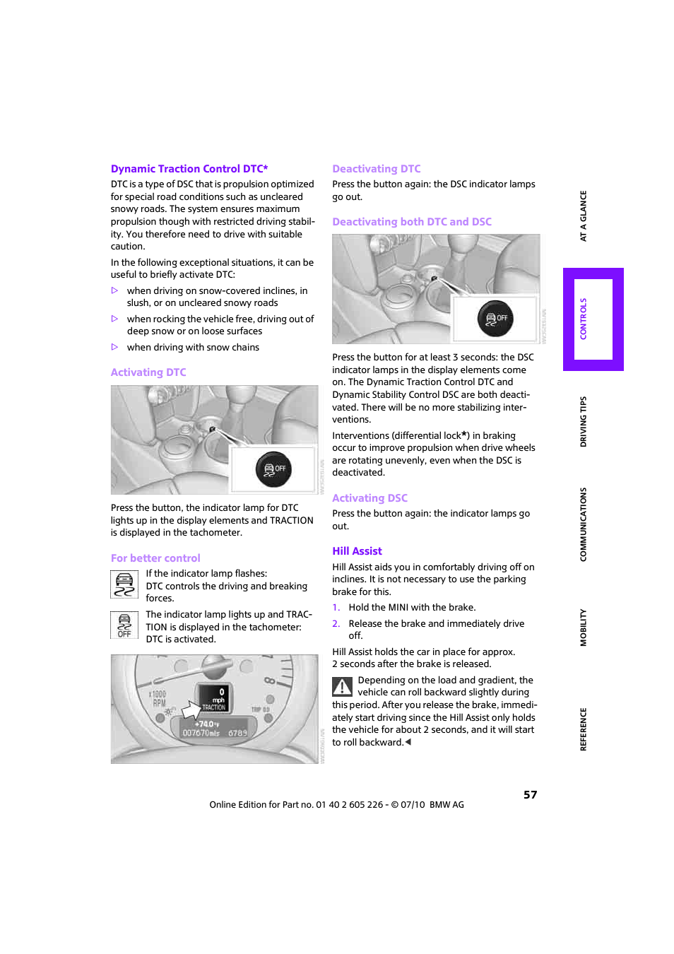 Mini 2011 Clubman User Manual | Page 59 / 172