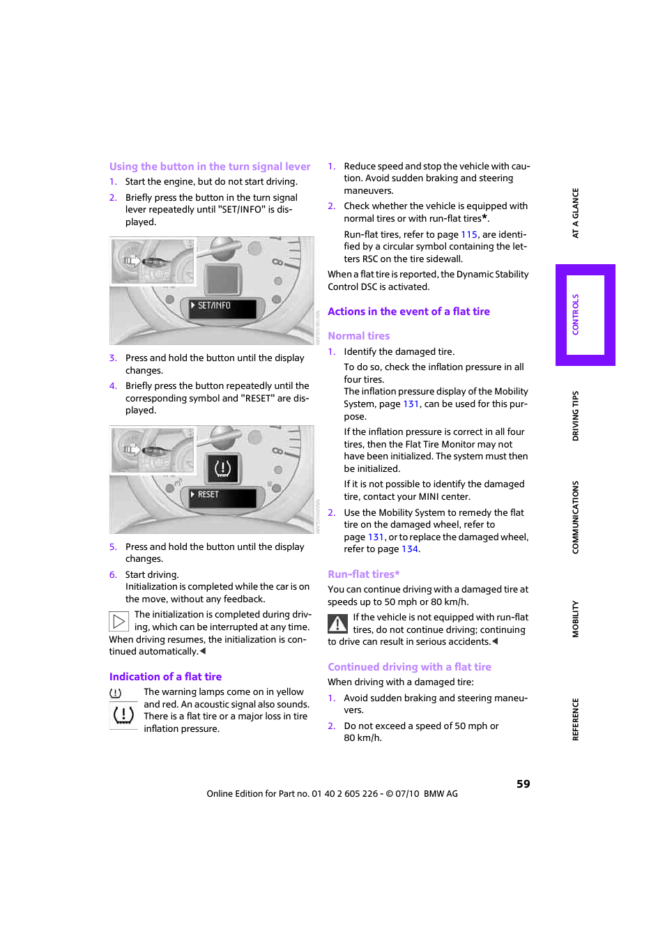 Mini 2011 Clubman User Manual | Page 61 / 172