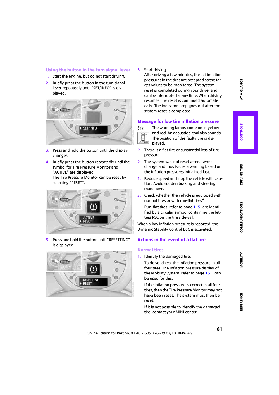 Mini 2011 Clubman User Manual | Page 63 / 172