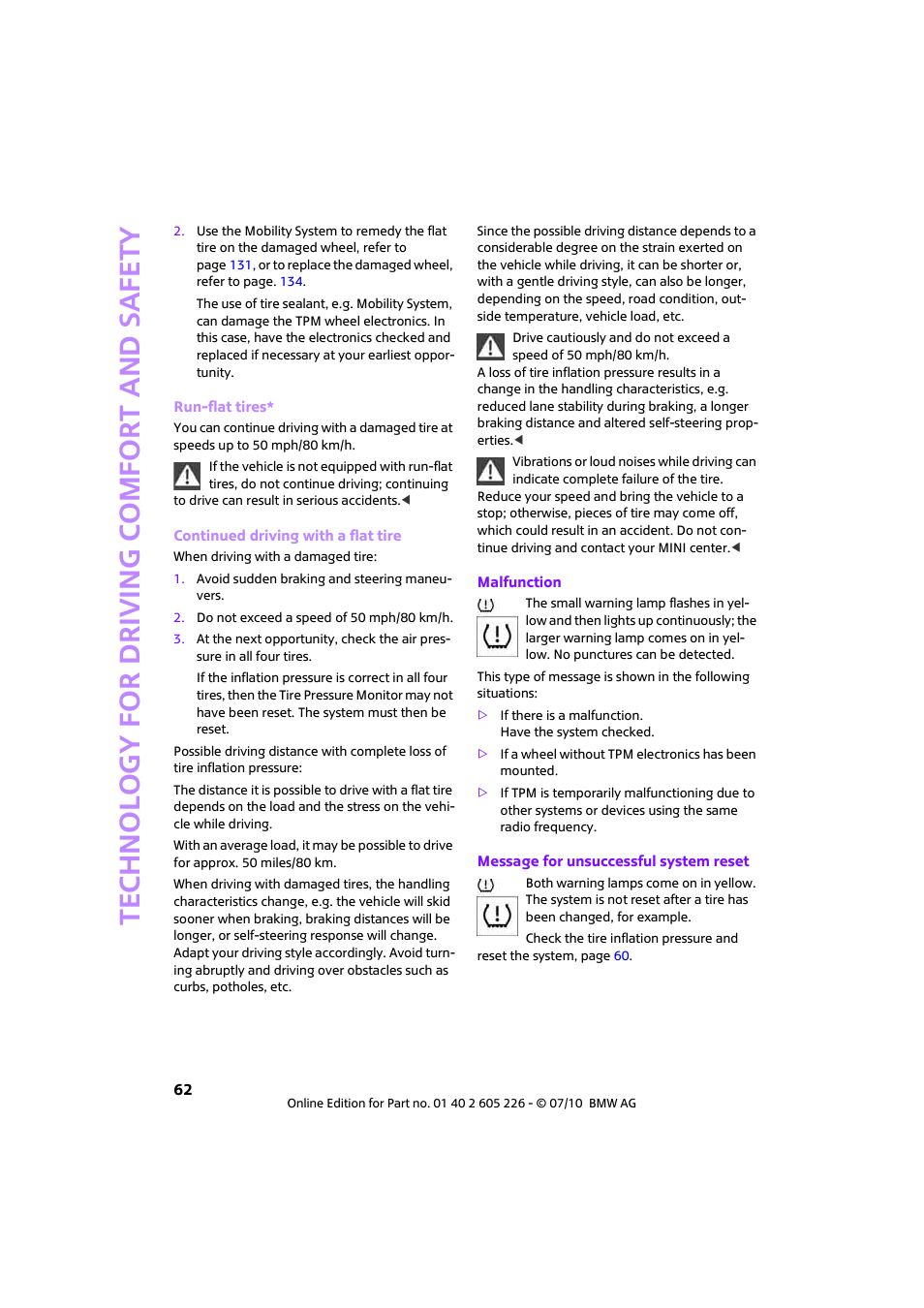 Mini 2011 Clubman User Manual | Page 64 / 172