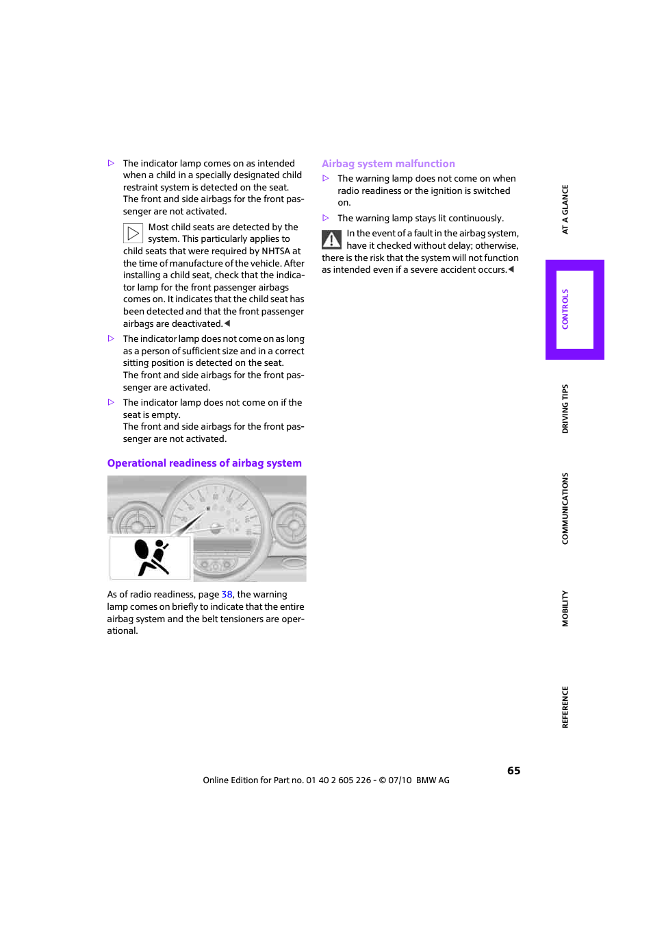 Mini 2011 Clubman User Manual | Page 67 / 172