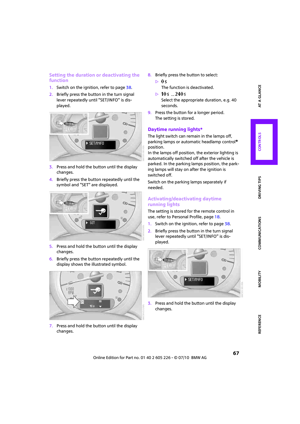 Mini 2011 Clubman User Manual | Page 69 / 172