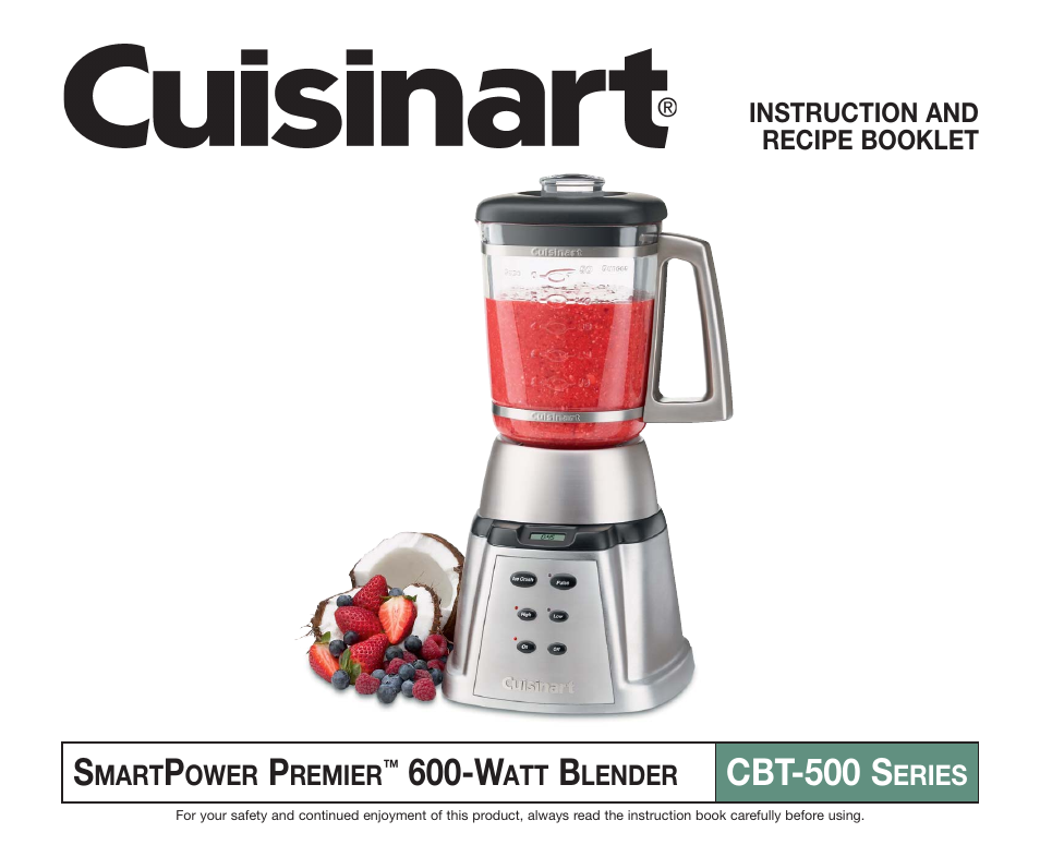 Cuisinart SMARTPOWER PREMIER CBT500L User Manual | 41 pages