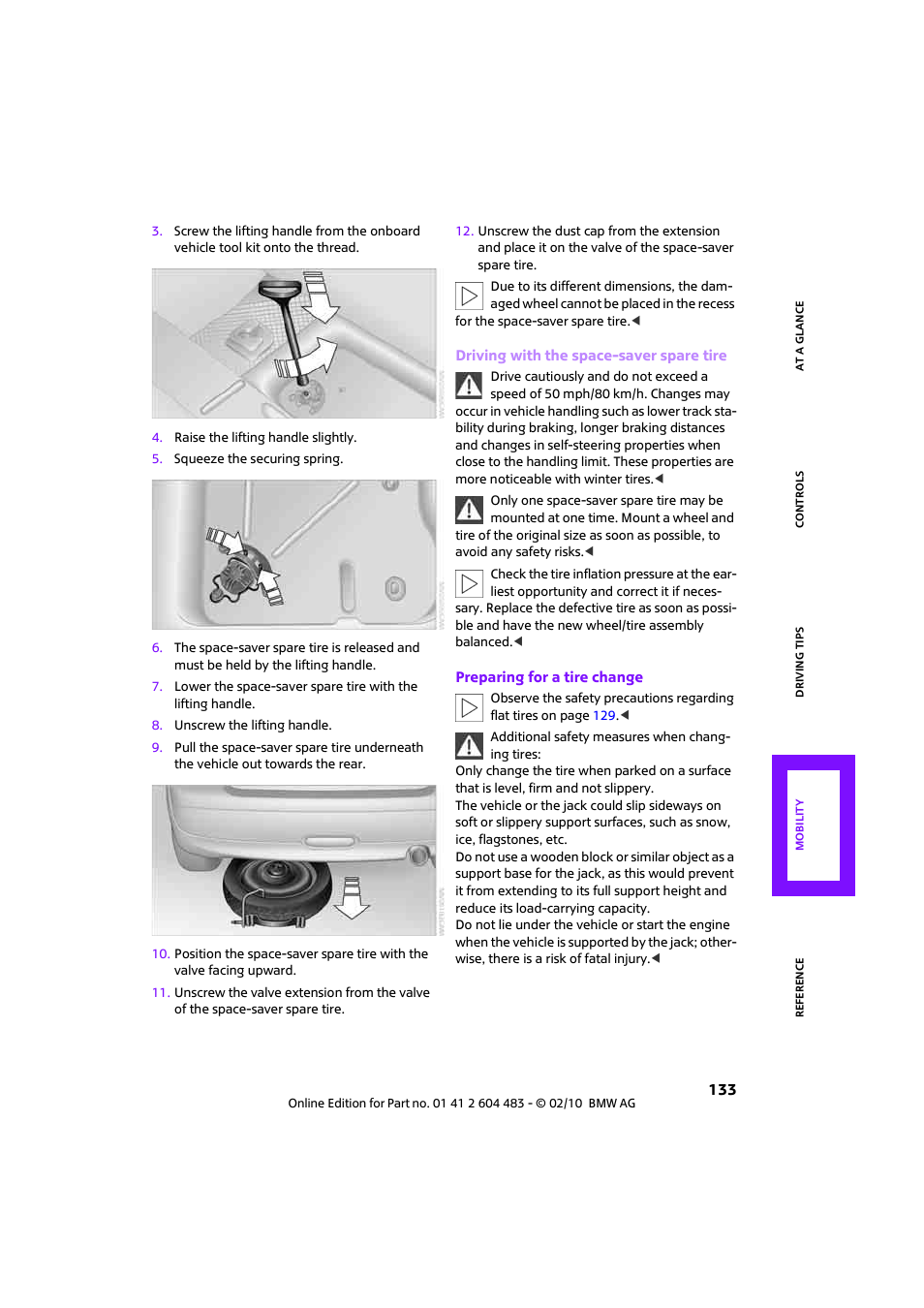 Mini 2010 Cooper Convertible User Manual | Page 135 / 174