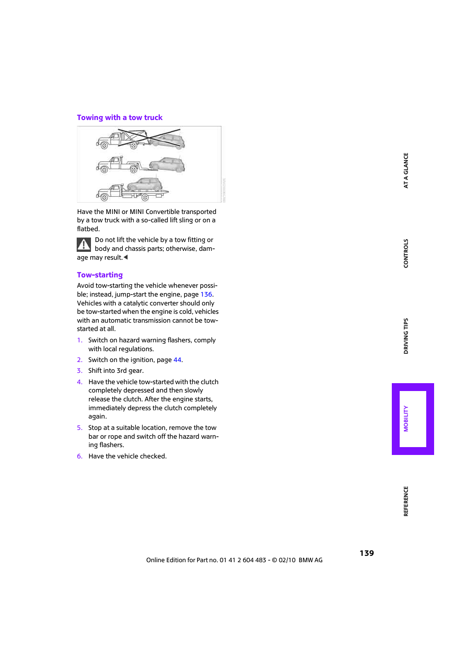 Mini 2010 Cooper Convertible User Manual | Page 141 / 174