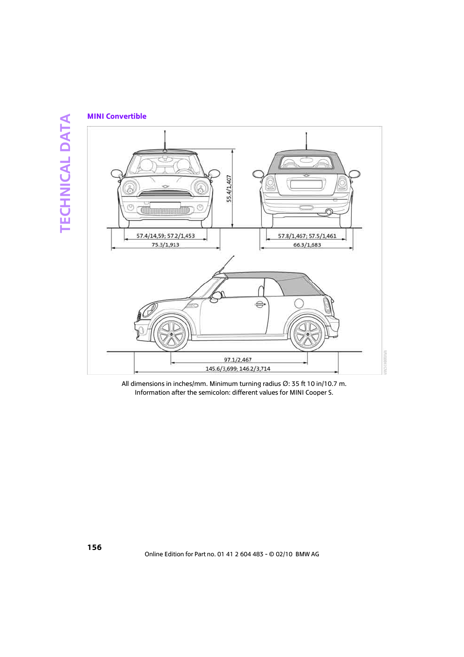 Mini 2010 Cooper Convertible User Manual | Page 158 / 174