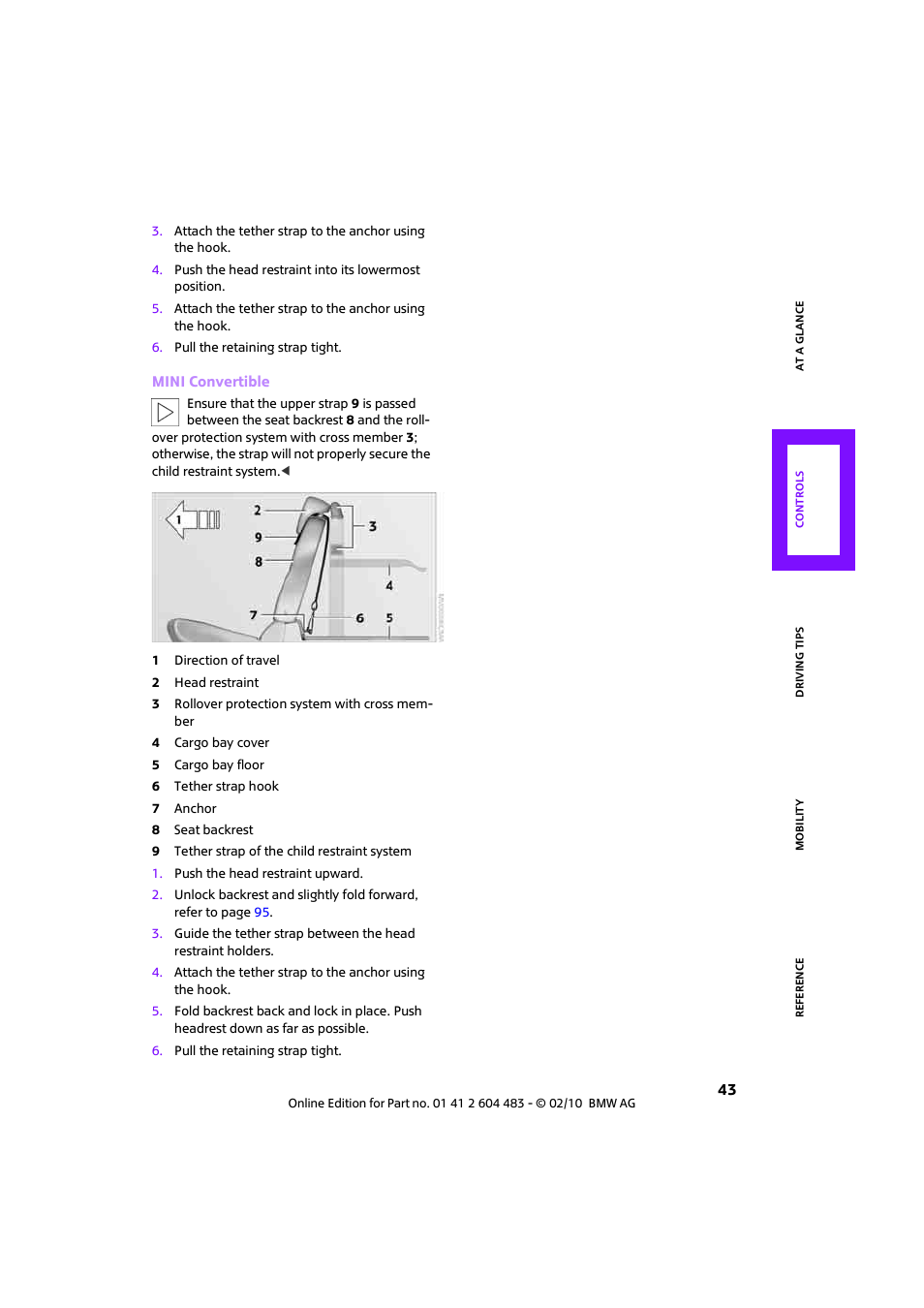 Mini 2010 Cooper Convertible User Manual | Page 45 / 174