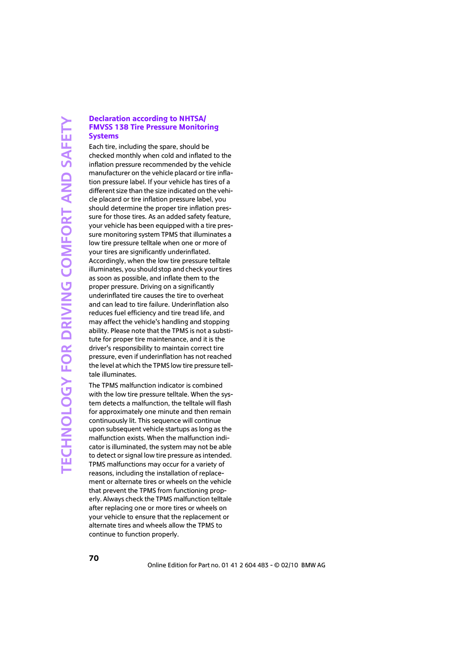 Mini 2010 Cooper Convertible User Manual | Page 72 / 174