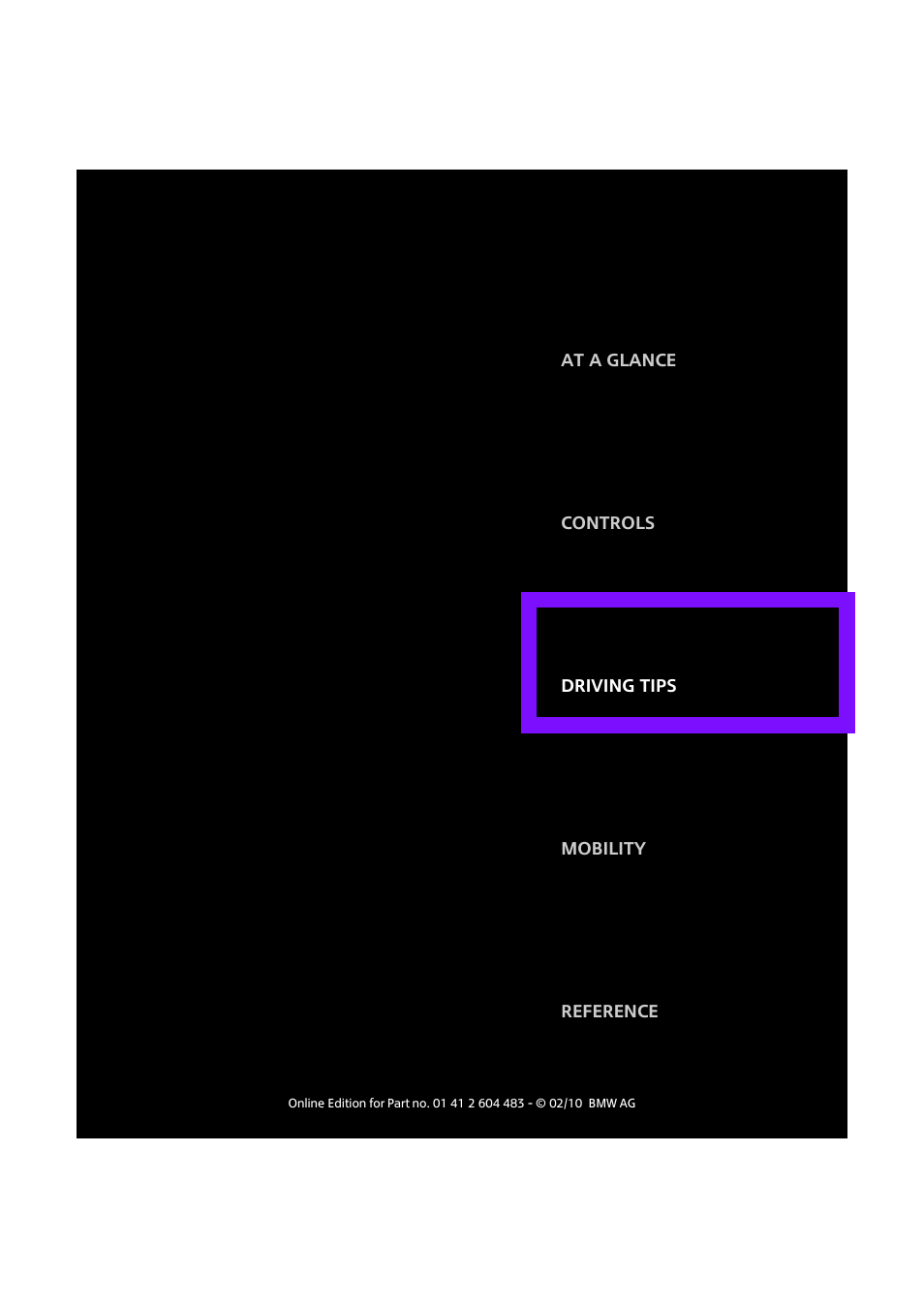 Driving tips | Mini 2010 Cooper Convertible User Manual | Page 93 / 174