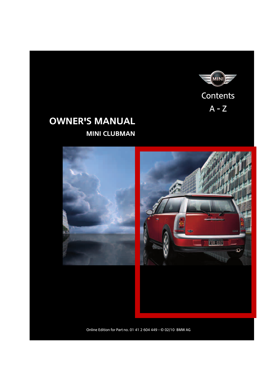 Mini 2010 Clubman User Manual | 160 pages