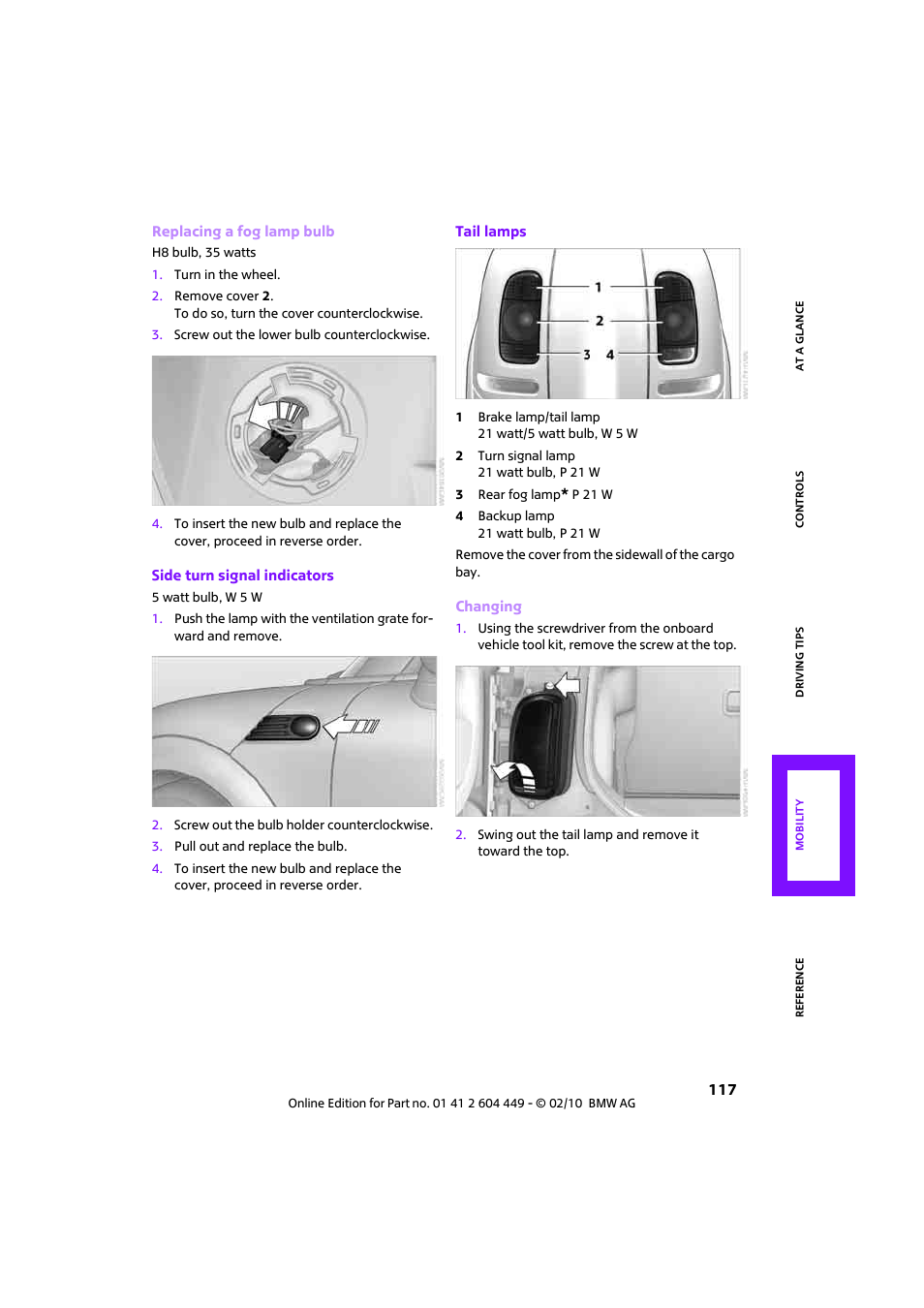 Mini 2010 Clubman User Manual | Page 119 / 160