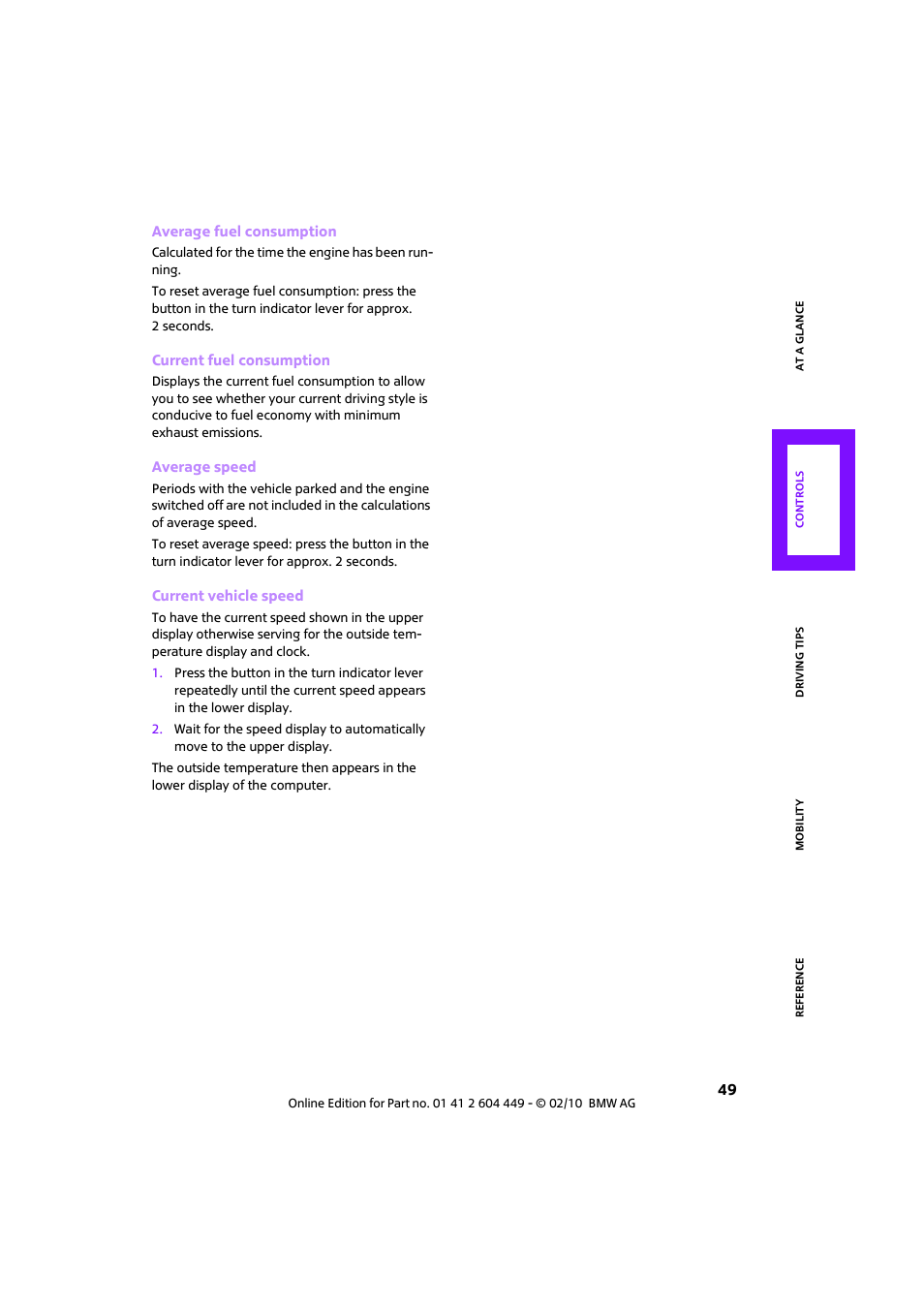 Mini 2010 Clubman User Manual | Page 51 / 160