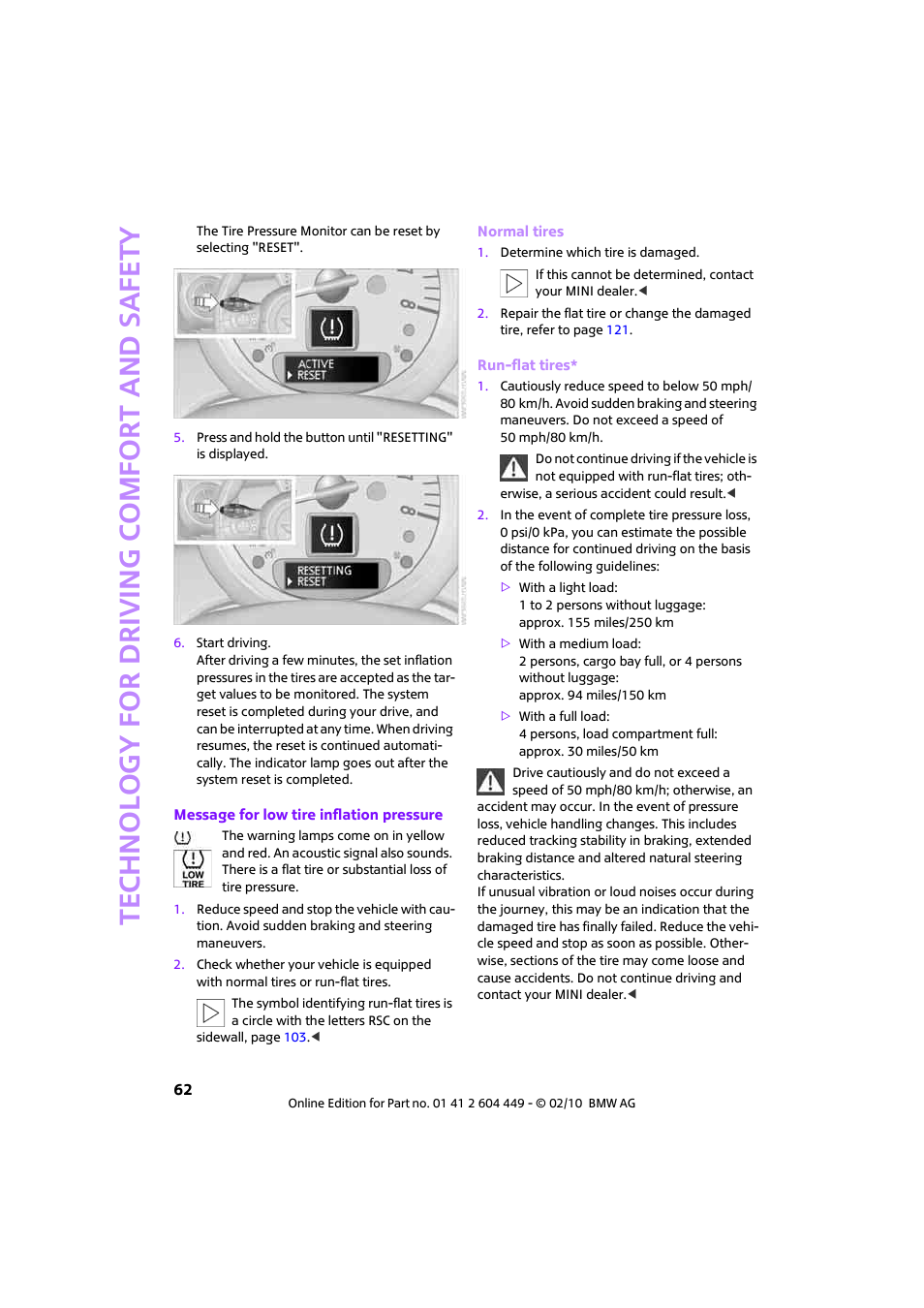 Mini 2010 Clubman User Manual | Page 64 / 160