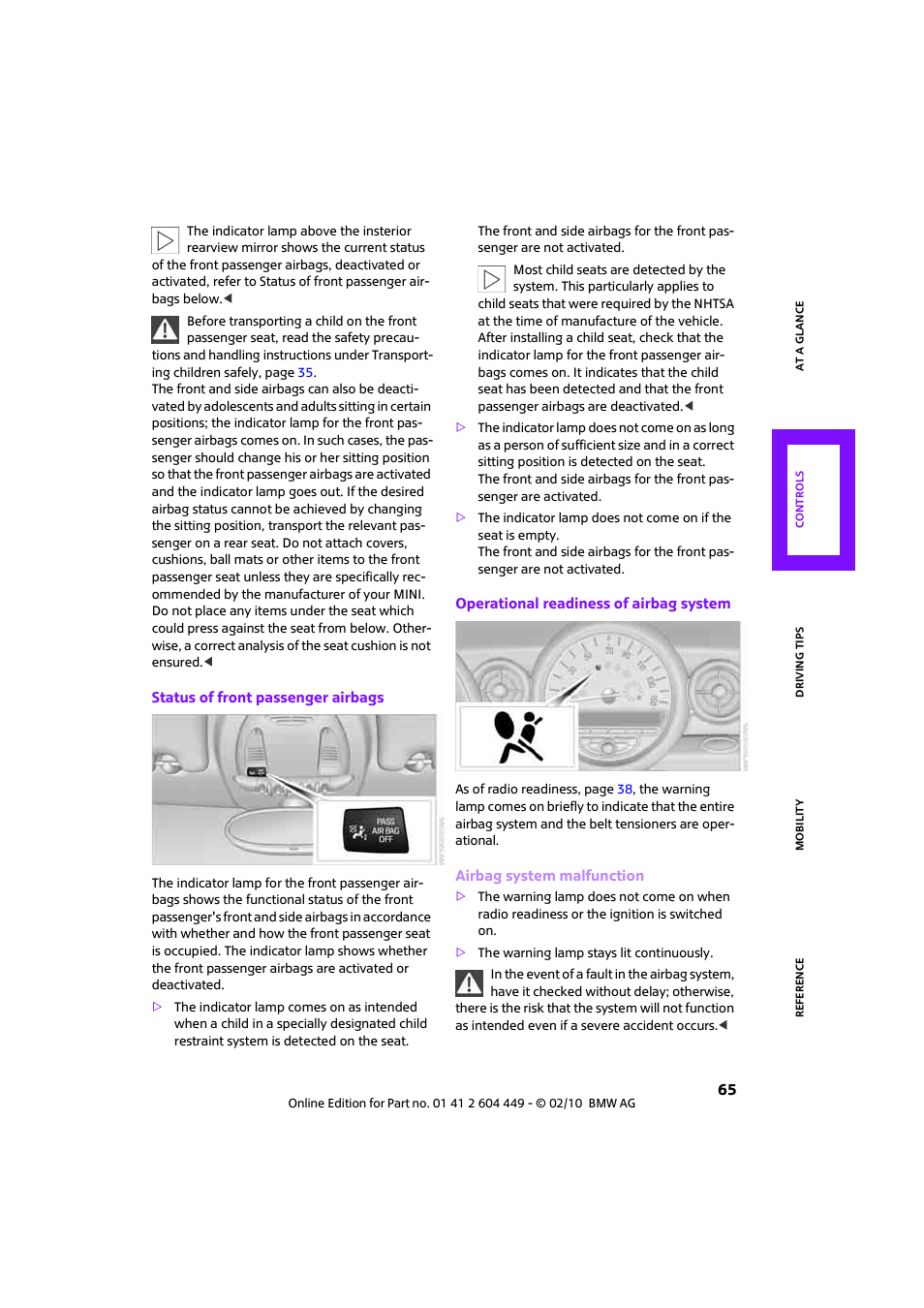 Mini 2010 Clubman User Manual | Page 67 / 160