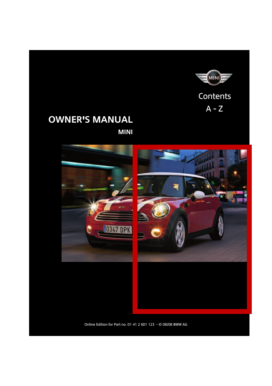 Mini 2009 Cooper User Manual | 160 pages