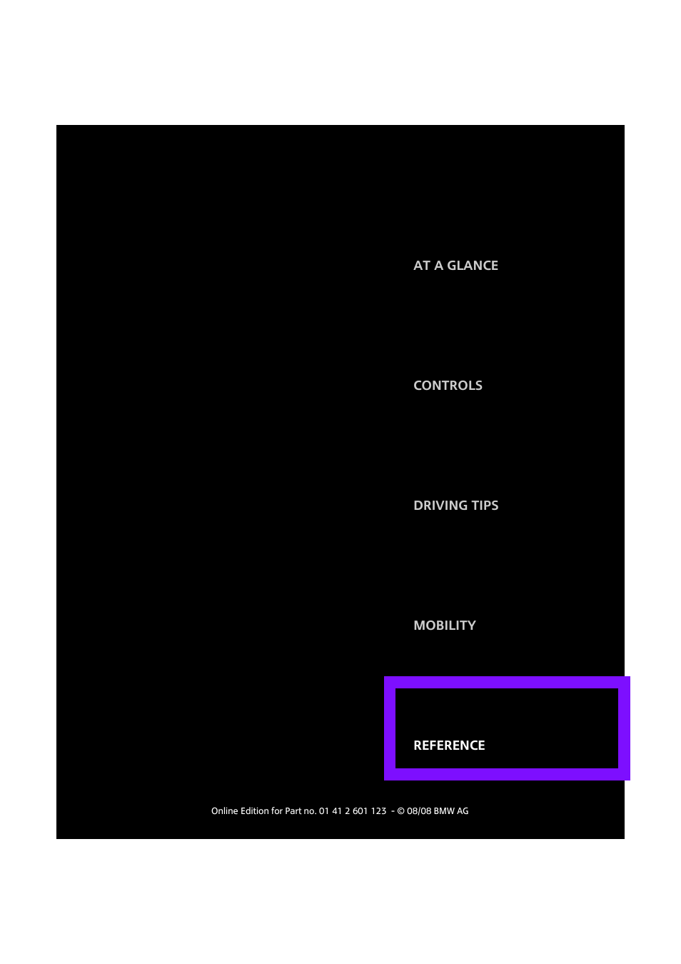 Reference | Mini 2009 Cooper User Manual | Page 143 / 160