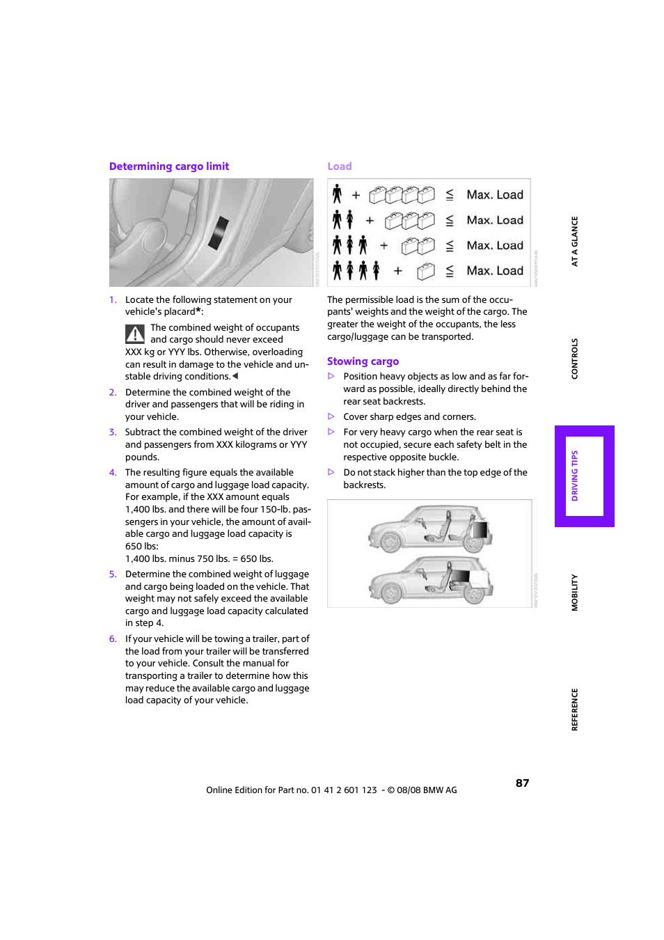 Mini 2009 Cooper User Manual | Page 89 / 160