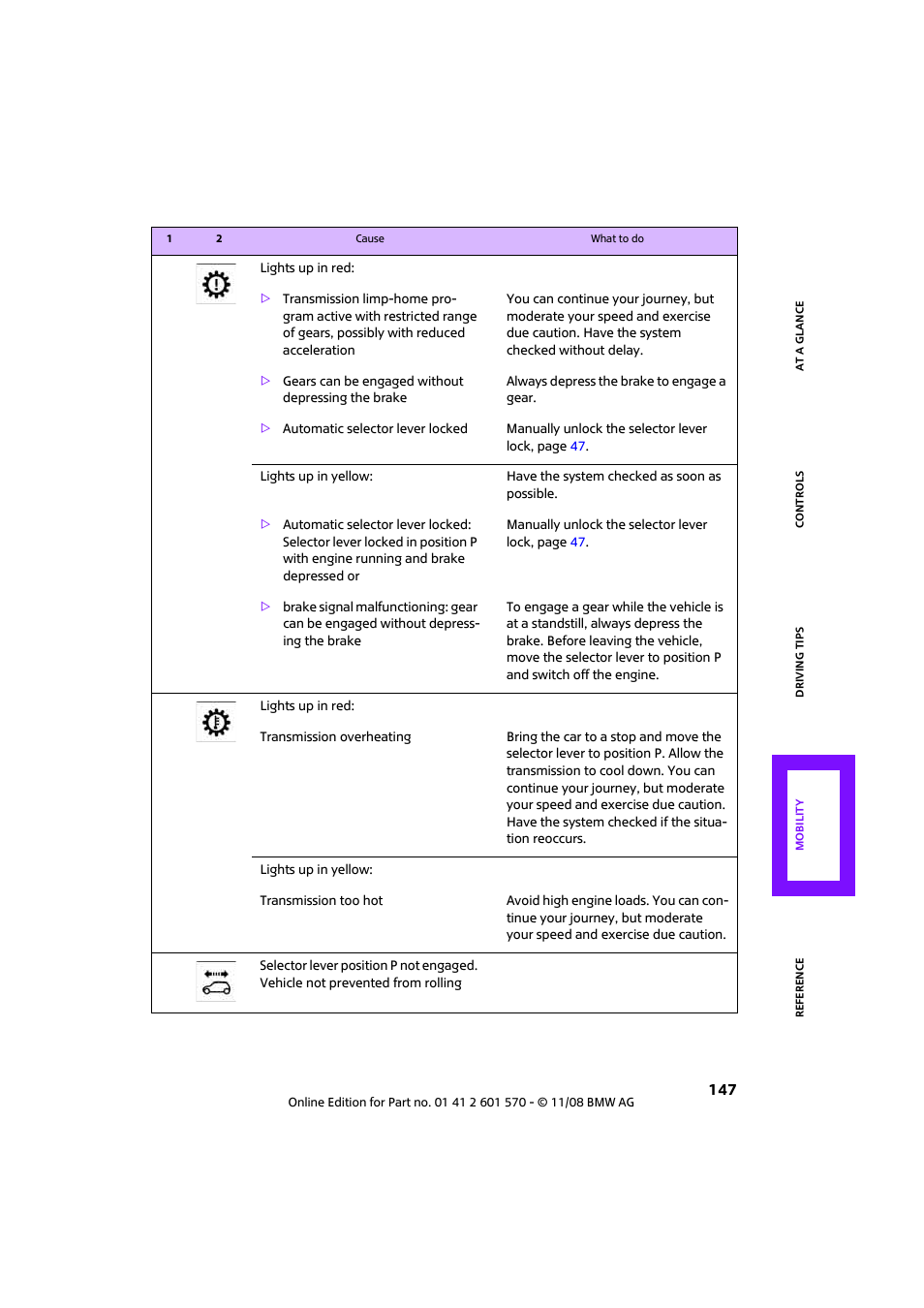 Mini 2009 Cooper Convertible User Manual | Page 149 / 172
