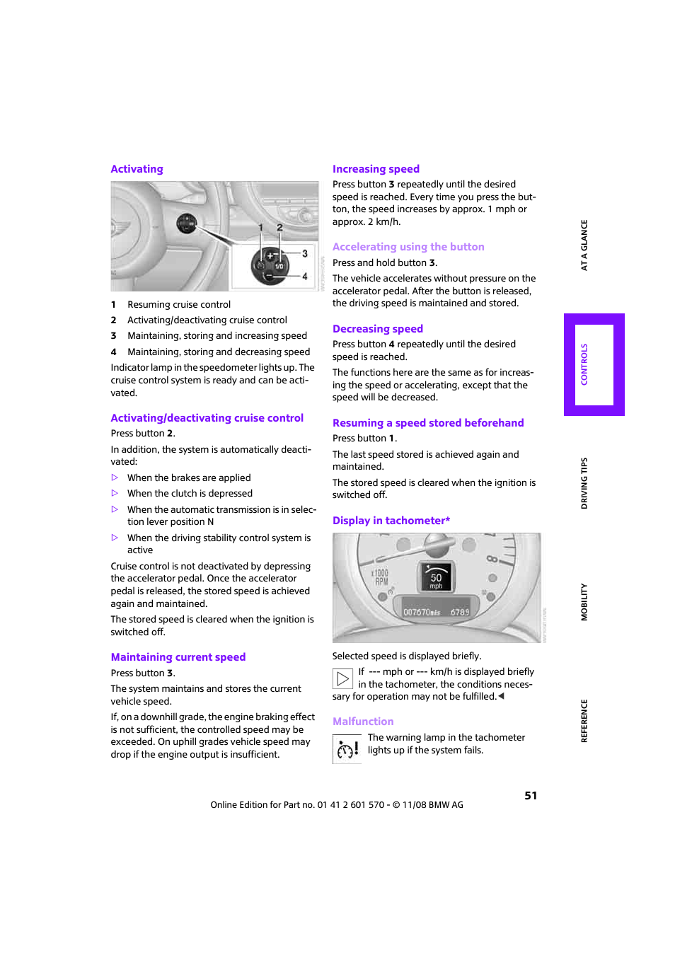 Mini 2009 Cooper Convertible User Manual | Page 53 / 172