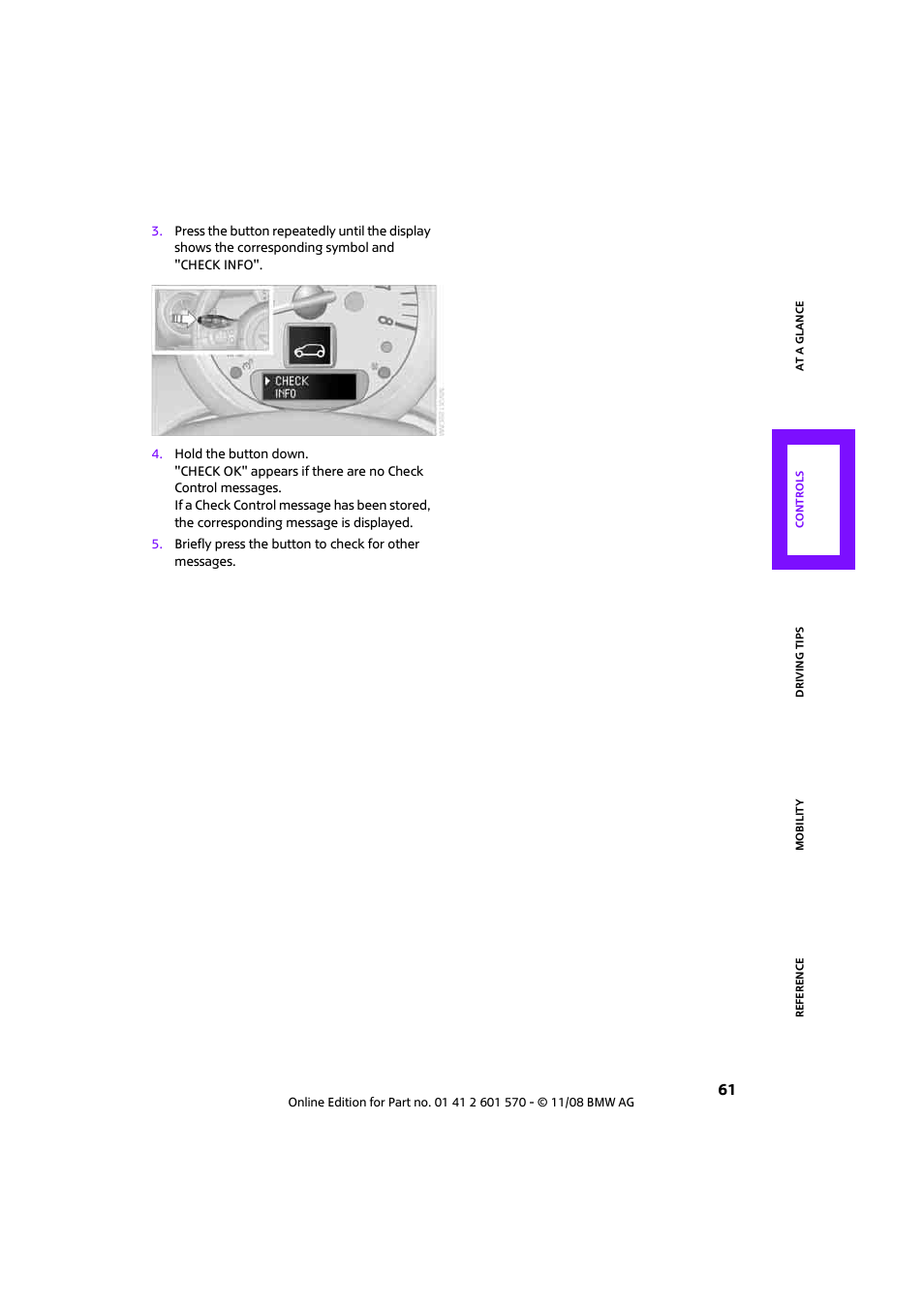 Mini 2009 Cooper Convertible User Manual | Page 63 / 172