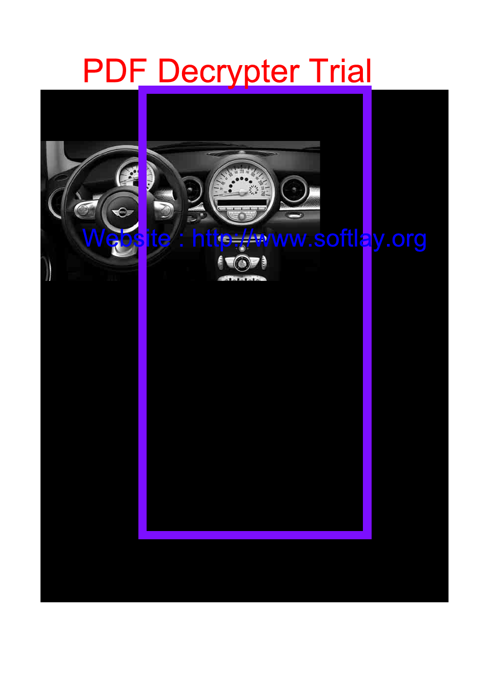 Pdf decrypter trial | Mini 2009 Clubman User Manual | Page 10 / 160