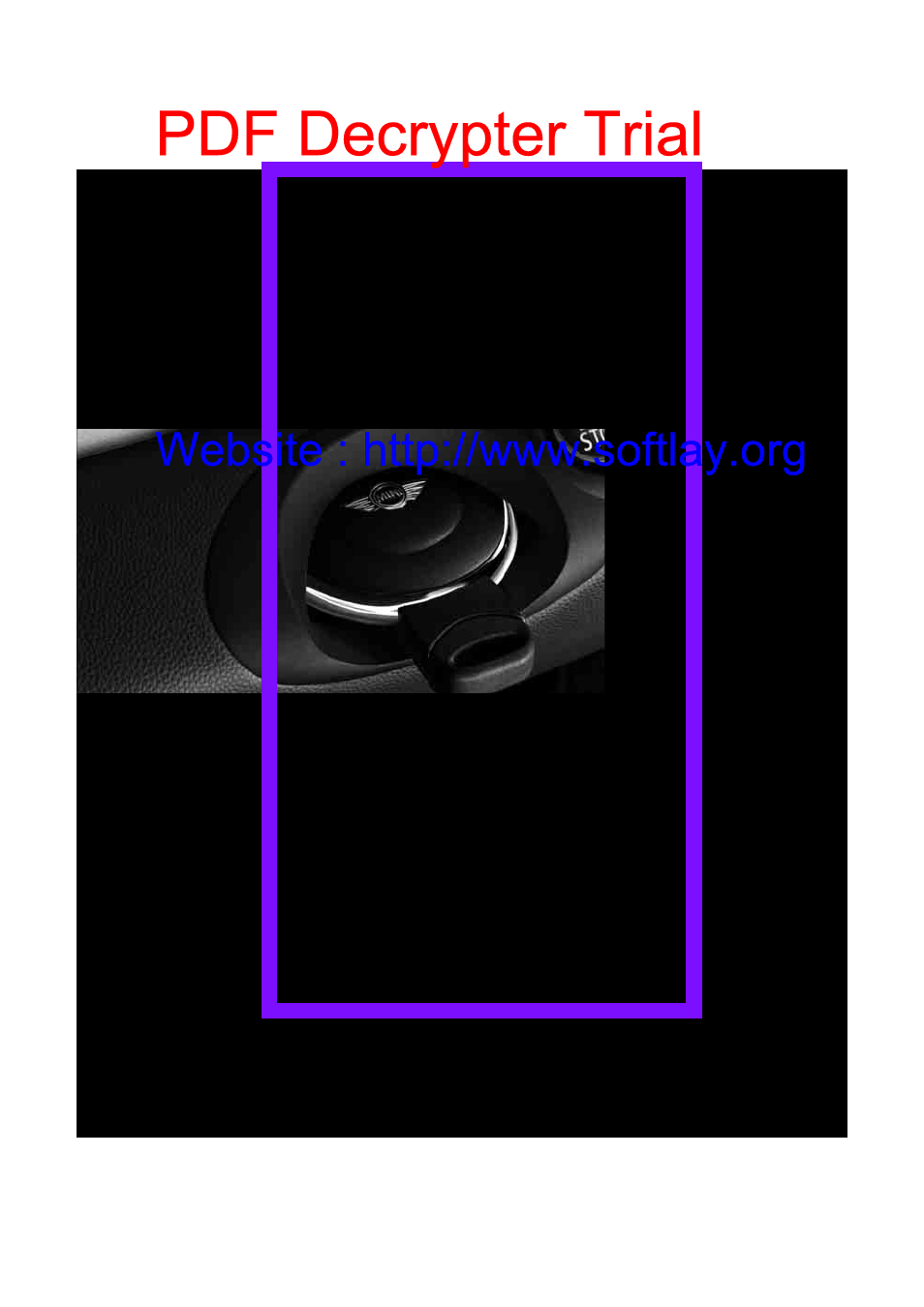 Pdf decrypter trial | Mini 2009 Clubman User Manual | Page 18 / 160