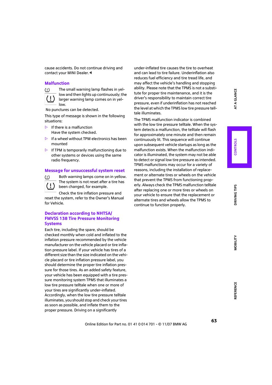 Mini 2008 Cooper User Manual | Page 65 / 164