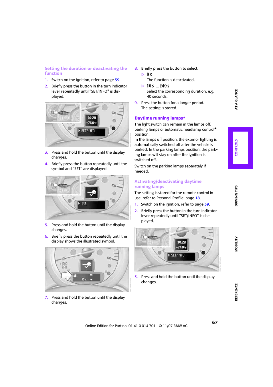 Mini 2008 Cooper User Manual | Page 69 / 164