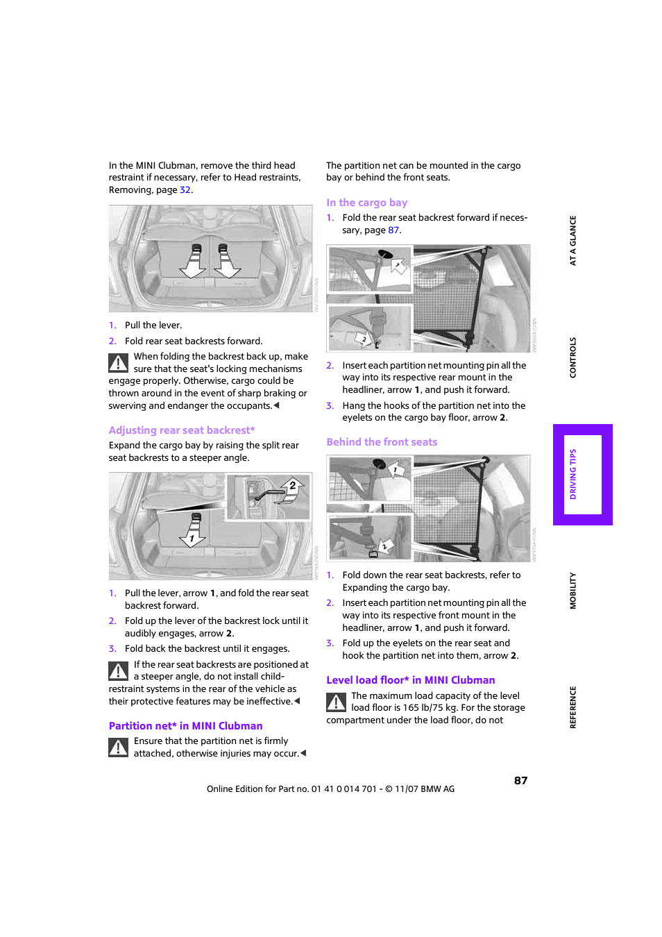 Mini 2008 Cooper User Manual | Page 89 / 164