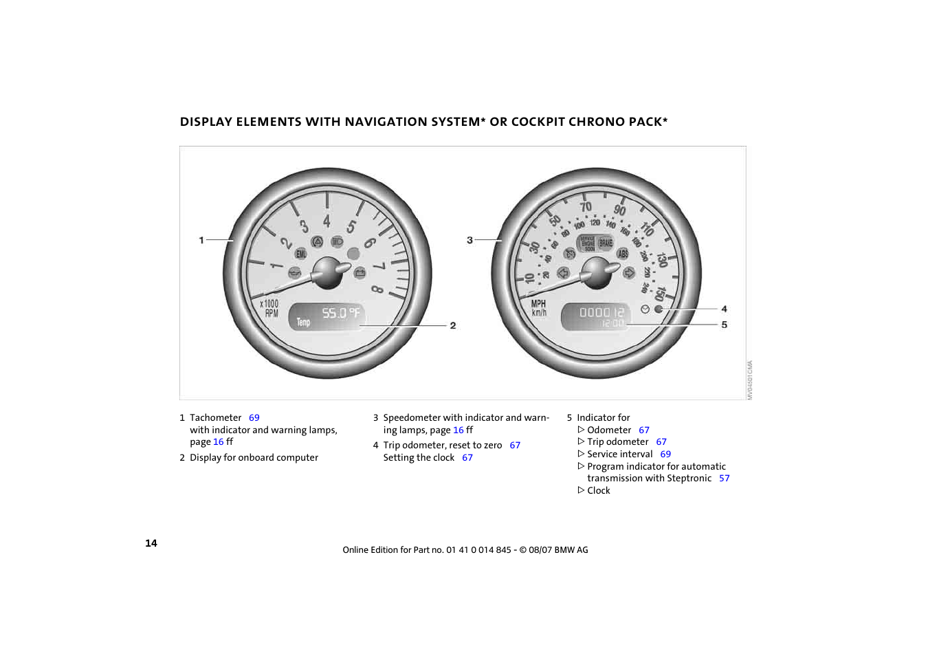 Mini 2008 Cooper Convertible User Manual | Page 16 / 176