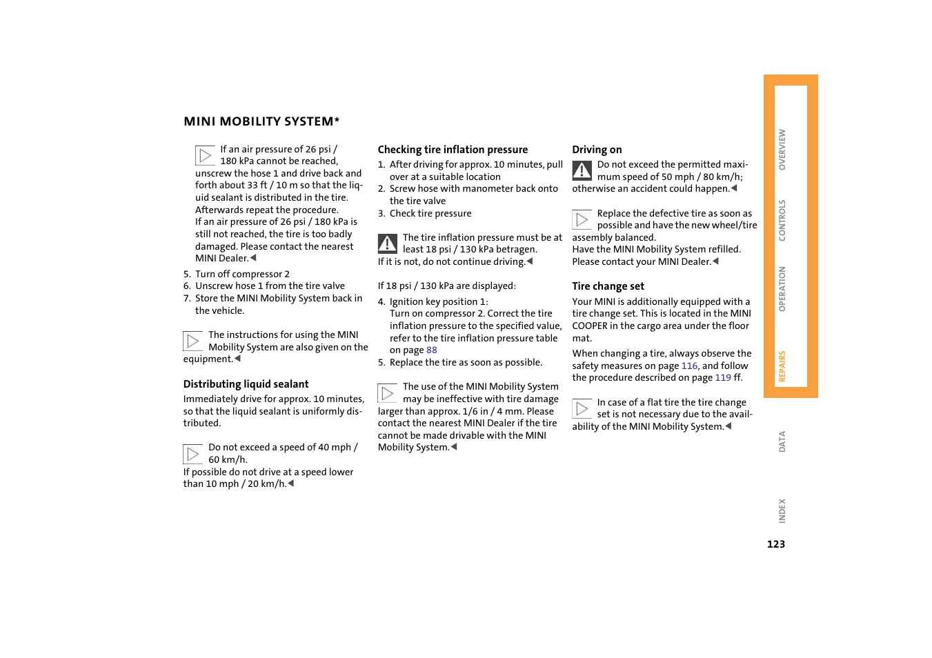 Mini 2004 Cooper User Manual | Page 125 / 152