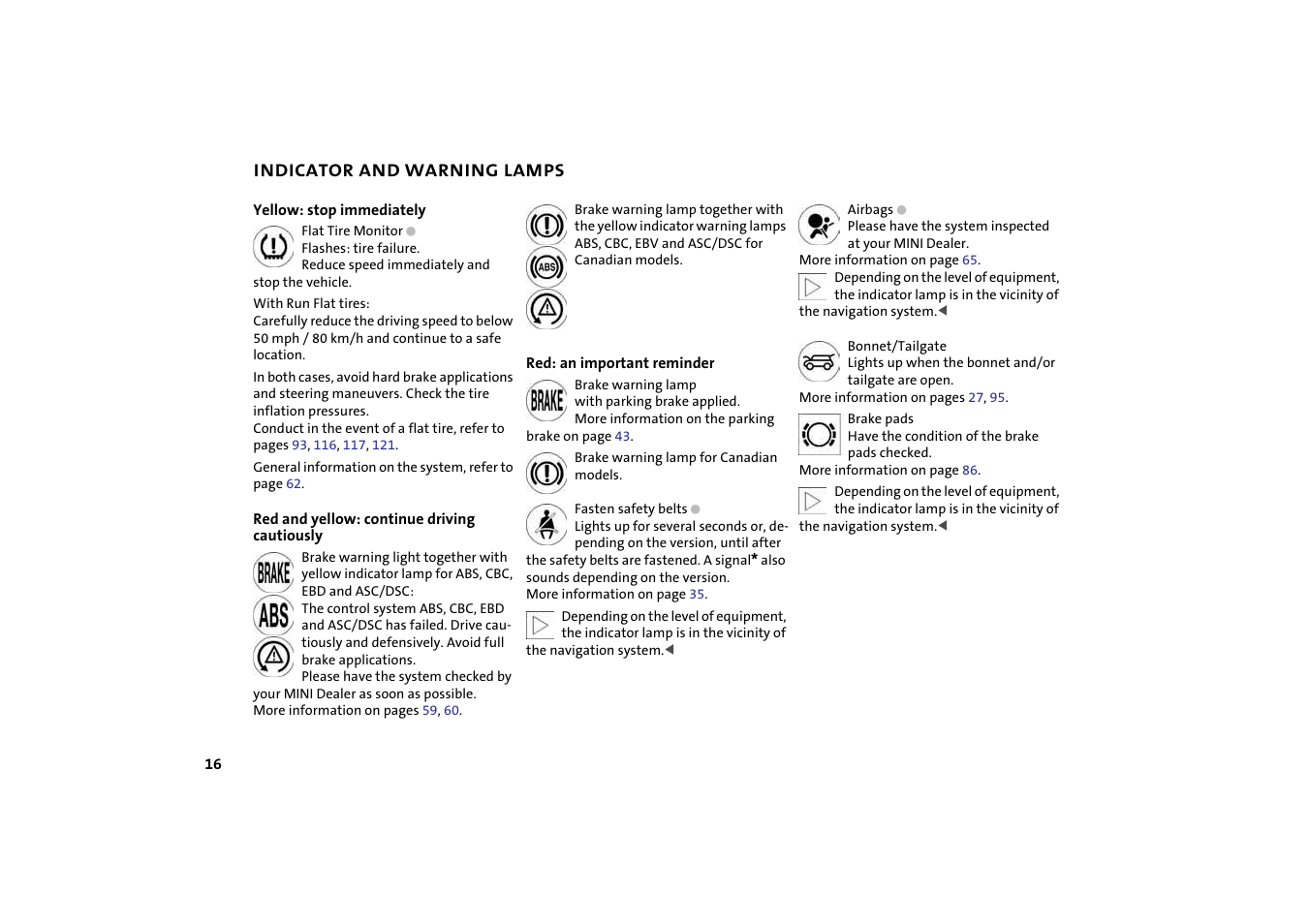 Mini 2004 Cooper User Manual | Page 18 / 152