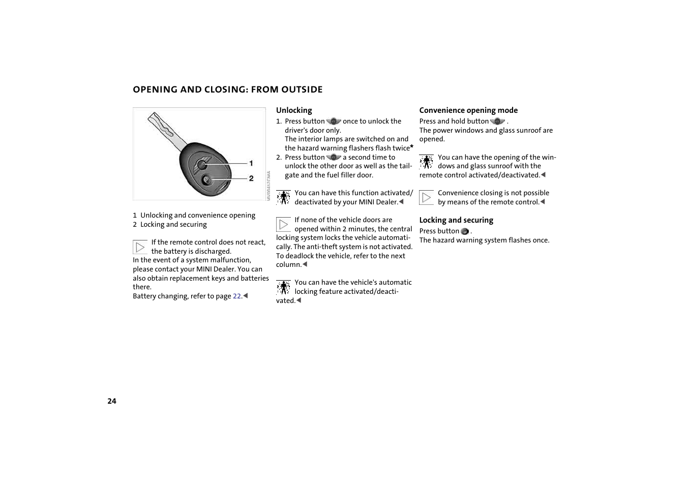 Mini 2004 Cooper User Manual | Page 26 / 152