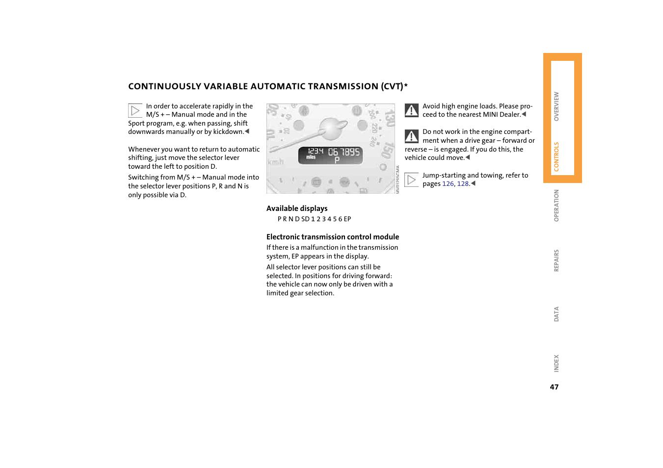 Mini 2004 Cooper User Manual | Page 49 / 152