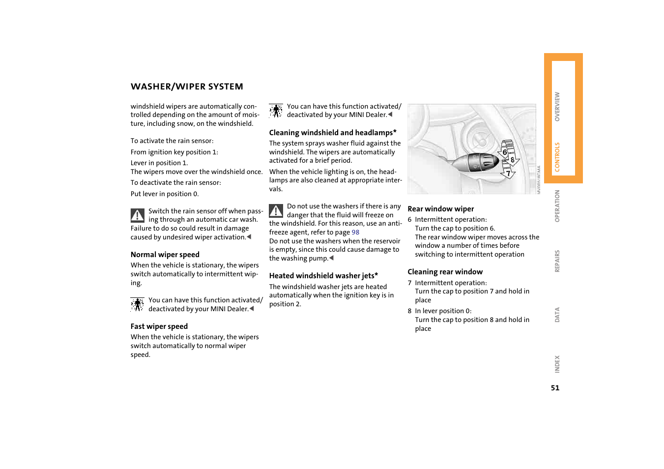 Mini 2004 Cooper User Manual | Page 53 / 152