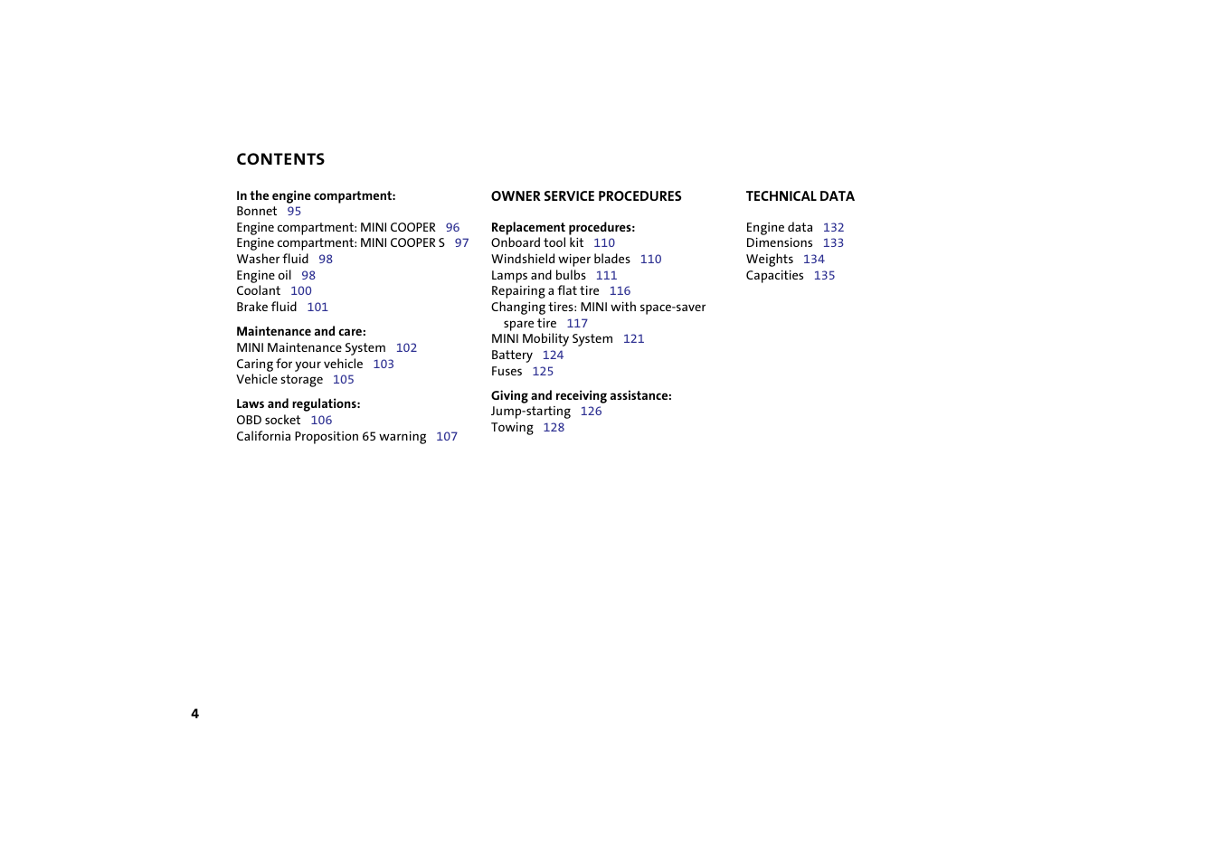 Mini 2004 Cooper User Manual | Page 6 / 152