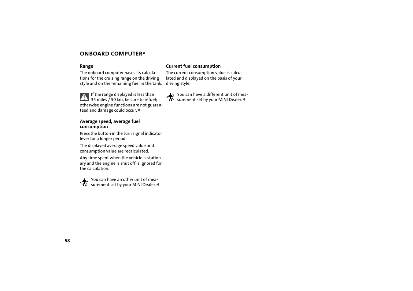 Mini 2004 Cooper User Manual | Page 60 / 152