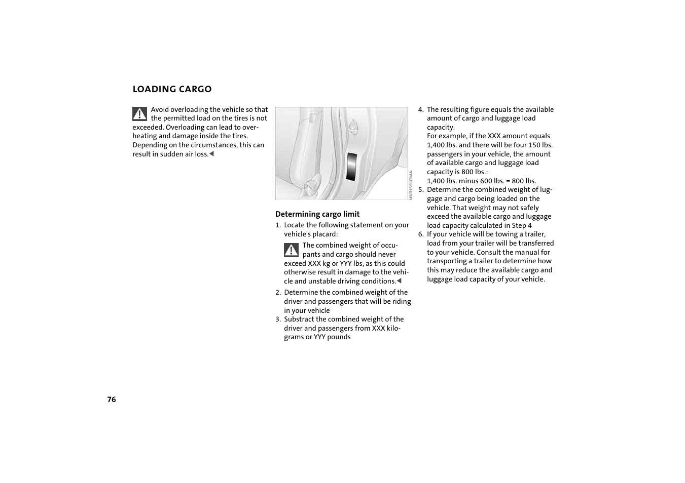 Loading cargo | Mini 2004 Cooper User Manual | Page 78 / 152