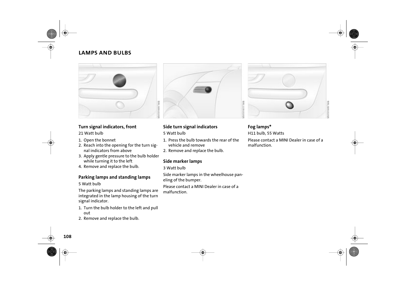 Mini 2003 Cooper User Manual | Page 110 / 148